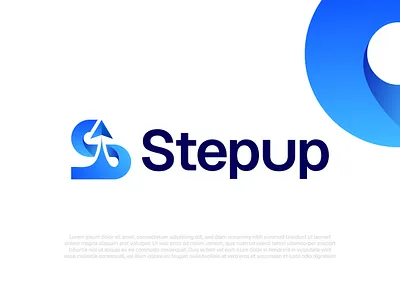 Stepup logo design , Letter S logo , s letter with arrow logo arrow letter s branding design graphic design illustration letter s logo logo logo design minimal minimalist s arrow s arrow logo s logo arrow simple stepup