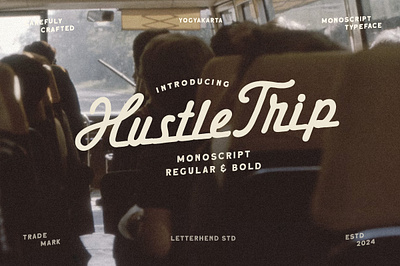 Hustle Trip Vintage Monoscript freebies old school