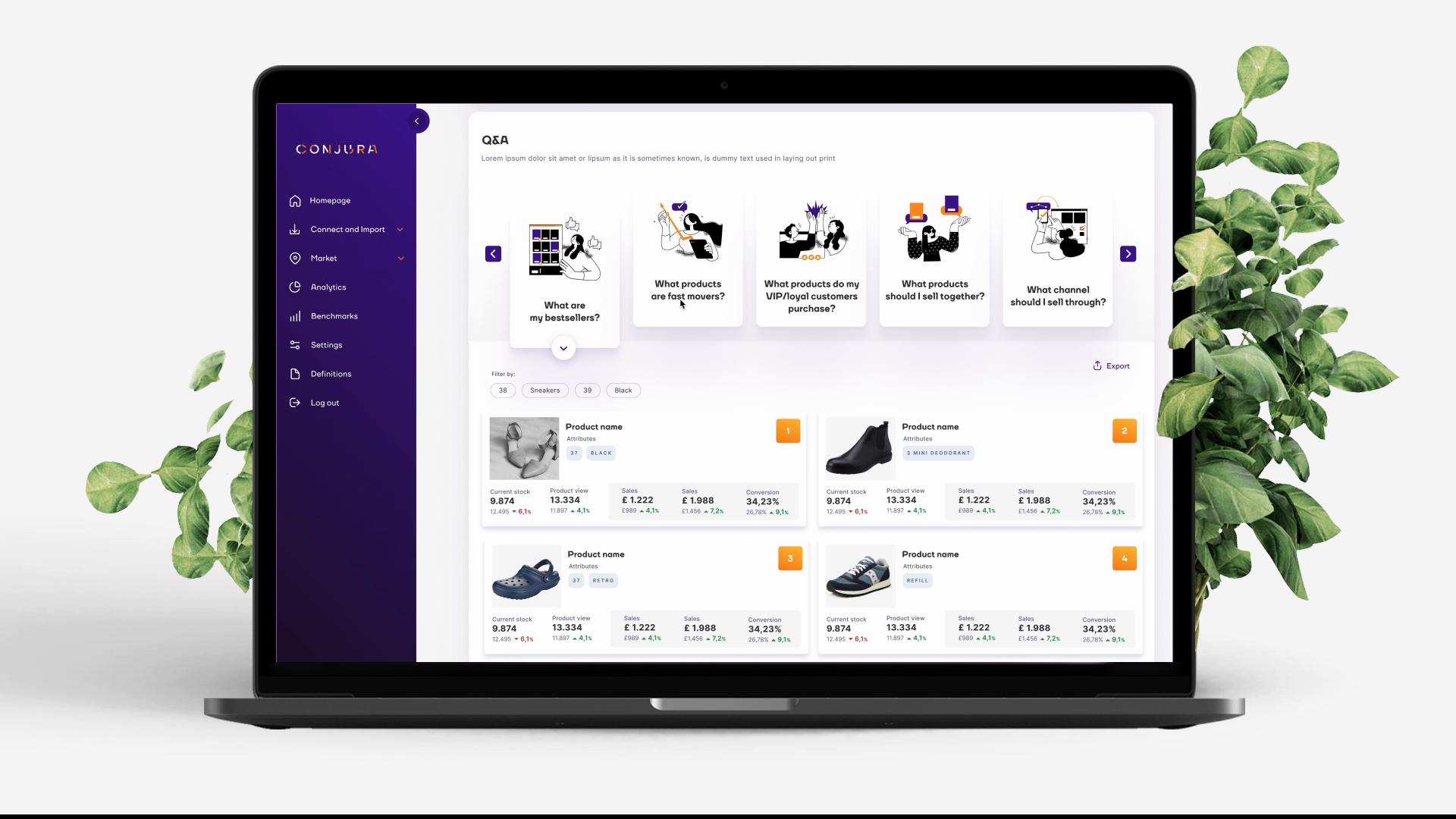 Example of UX/UI Saa S Platforms/Management Tools