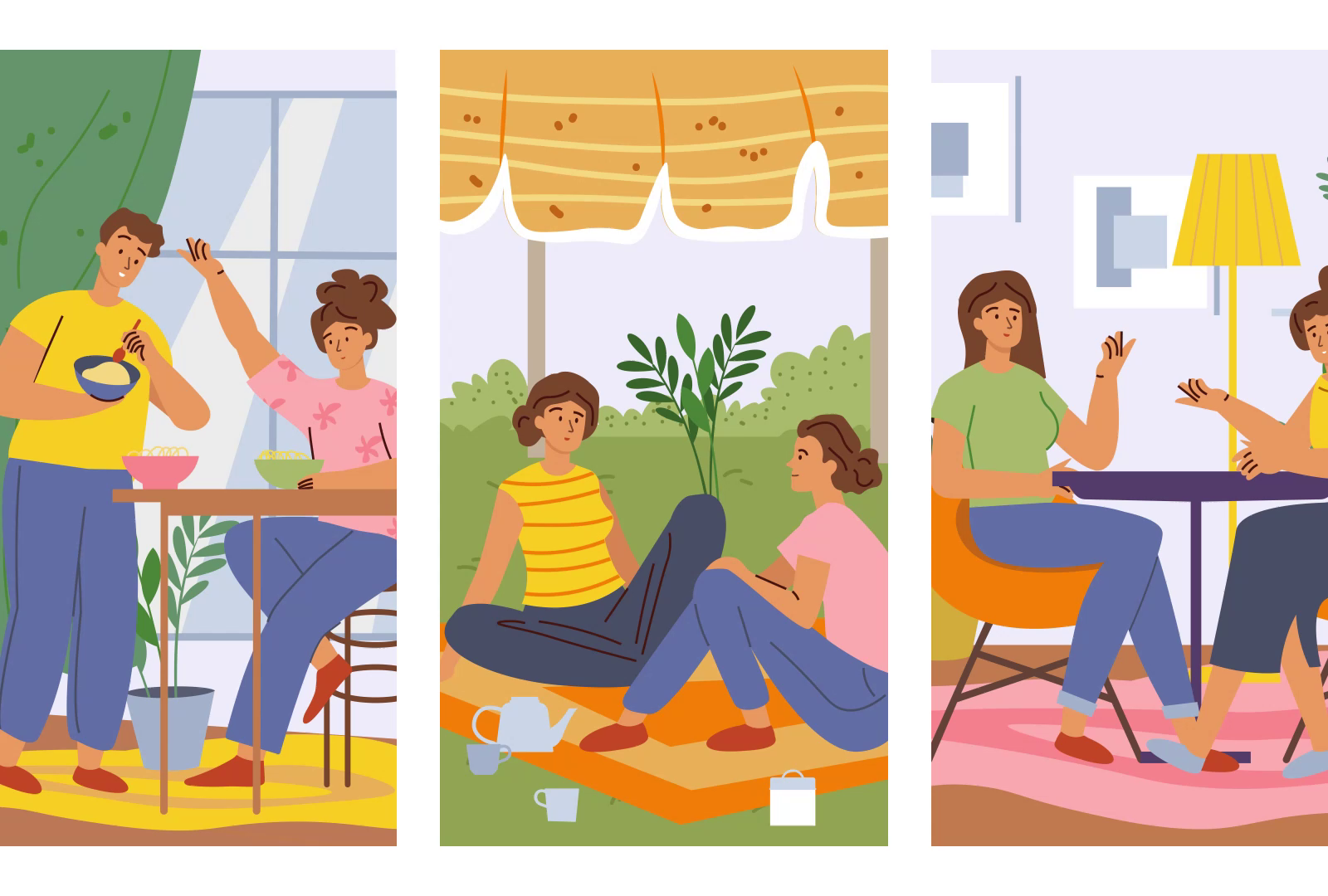 Meeting Friends 2D Animation by DigitalCrocs on Dribbble