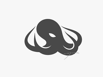 🐙 + 🍃 animal branding kraken leaf leafs logo natural nature octopus sea simple squid