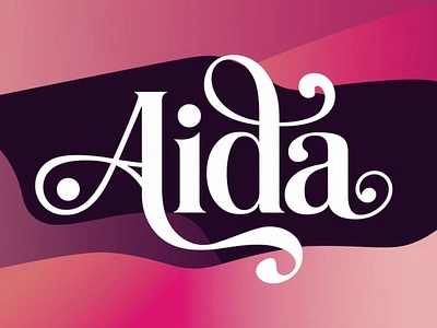 Aida - Elegant Ligature Serif font elegant family font font sans serif graphic design