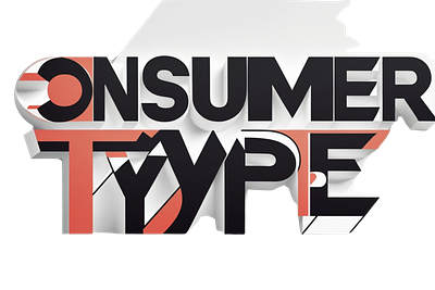 Consumer Type - display font font font sans serif graphic design illustration vector