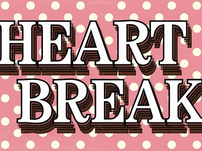 Heartbreak Eighties Retro Serif font sans serif graphic design vector