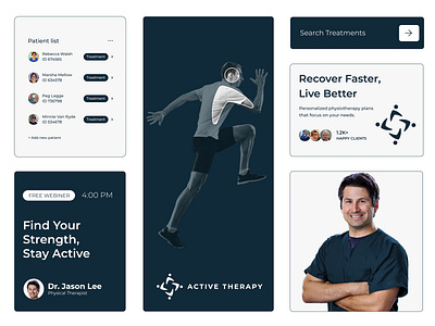 Physical Therapist Website And Branding Design By Brandsquare healthcare website design