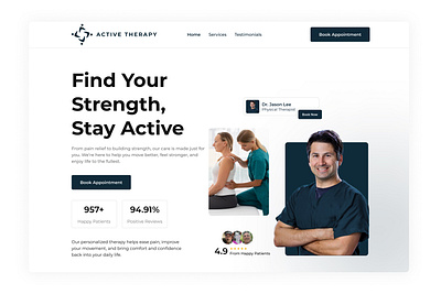 Physical Therapist Website Design By Brandsquare healthcare website design