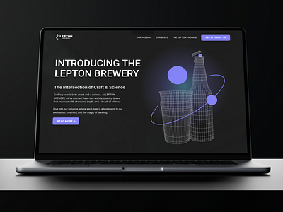 Lepton Brewery - web design brand identity branding graphic design web design