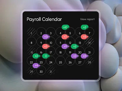 Payroll Calendar branding creative design graphic design illustration landing modern ui vector website