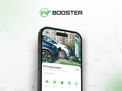 EV Booster | EV Charging Mobile App UI Design appdesign chargingstationapp electricvehicles evbooster evcharging figma mobileapp ui design uiuxdesign