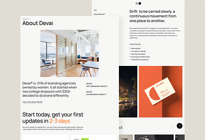 Devai Agency Template agency bento creative framer portfolio studio template ui webdesign