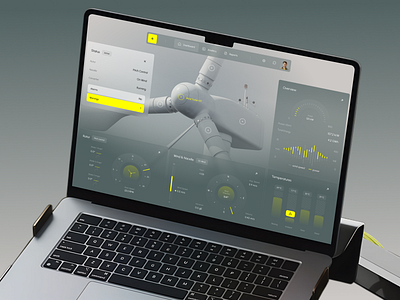 WindFarm Dashboard - Turbine Performance Management ai app crm dashboard design energy interface management product renewable saas service tracking turbine ui ux web wind