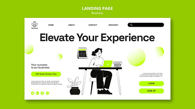 Landing Page Template ui