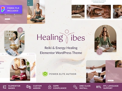 Healing Vibes – Reiki Healing & Meditation WordPress Theme cmsmasters energy healing website life coaching website reiki wordpress theme web design website design wellness web design wellness wordpress theme wordpress theme yoga web design