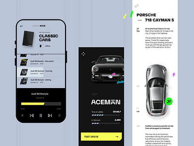 car audio book app car clean minimal mobile simple ui voit xandovoit