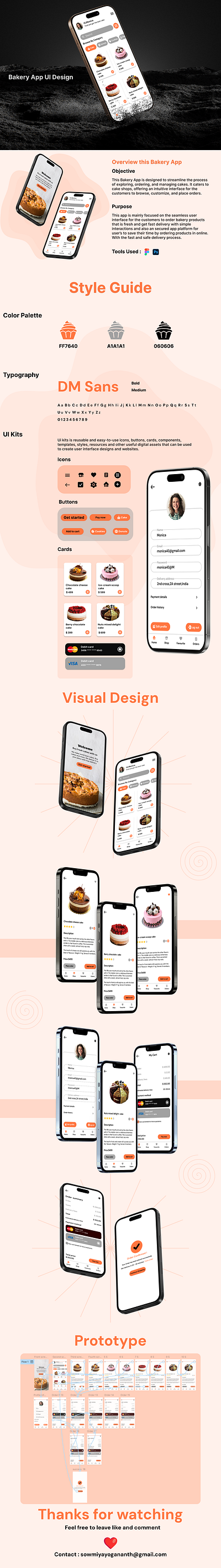 Mobile UI Design - Bakery App 3d app bakery branding cake color figma food graphic design mobile design photoshop shapes typography ui ui design ux