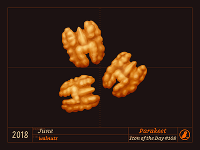 Icon of the Day #108 design food icon icons ios june nuts oven walnuts