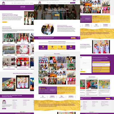 Private School Website branding childrens school private school school website ui website design wordpress