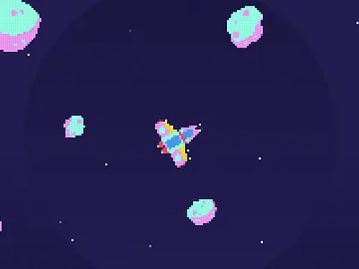 Space Inviders Pixel Effect 2d animation after effects animation game trailer illustration motion design motion graphics pixel effect space inviders