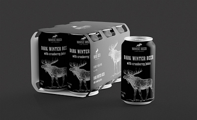 Moose Beer 6 cans Pack beer packaging beverage can branding design food packaging graphic design package packaging print