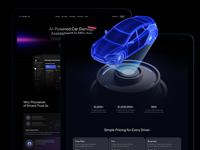 Automotive AI Insurance Website Design ai app ai assistant ai design ai insurance platform ai landing ai platform ai tool ai ux ai web artificialintelligence deep learning generative ai machine learning machinelearning web web design