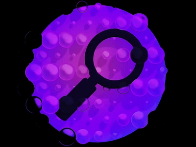 Search Bubbles 3d animation bubble design glass icon magnifier search splinetool ui ux web