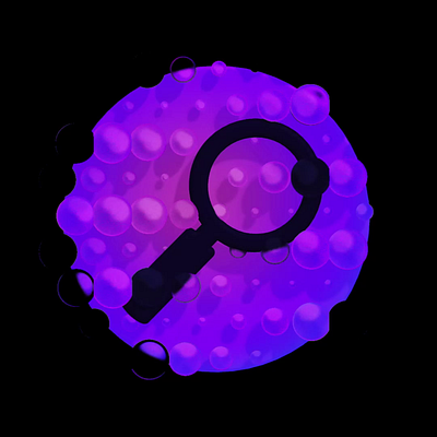 Search Bubbles 3d animation bubble design glass icon magnifier search splinetool ui ux web