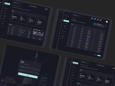 Modern Admin Dashboard UI Design adminpanel adobexd darktheme dashboard dashboardui datavisualization figmadesign interfacedesign responsivedesign ui uidesign uxdesign