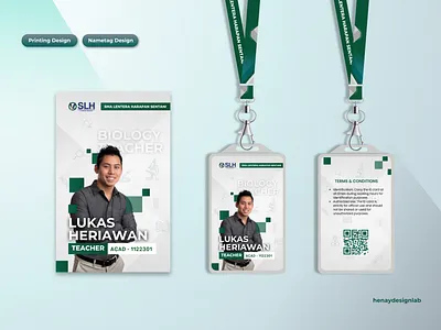 Nametag With Lanyard branding canva company companyid design graphic design lanyarddesign mockup nametagdesign nametagwithlanyard simpledesign