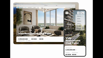 Real Estate Landing Page Design for Retail Spaces real estate marketing