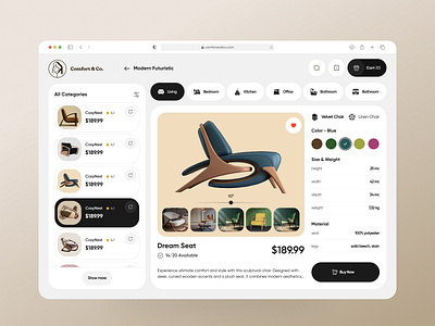 Reimagining the Online Furniture Experience architecture company decor design furniture home interior interior design modern ui ux web web design website