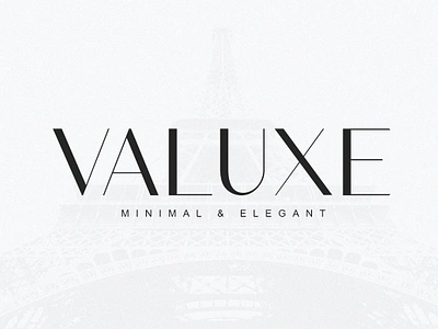 Valuxe - Minimal & Elegant branding didot fashion font sans serif font typeface fonts commercial use paris font sans serif display sans serif font sans serif modern sans serif typeface sans typeface valuxe minimal elegant