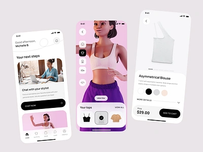 Fashion App 3d model app app design black clothes ecommerce fashion online shop product product design saas sale shop ui uiux user experience user interface ux