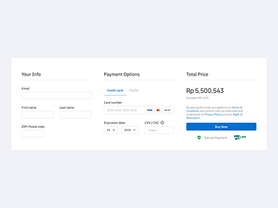 Checkout Form bluecta checkout checkoutform checkoutpage lightmode payment simple