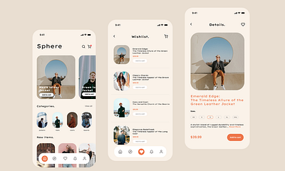 E-commerce App UI Design. app app design branding design figma graphic design illustration logo ui uiuxdesign