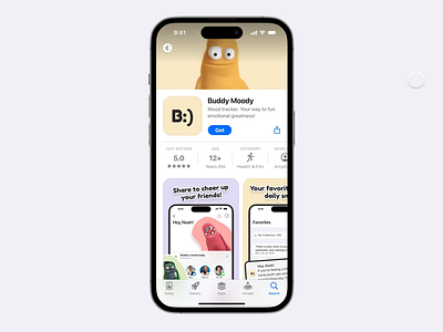Buddy Moody - App Store Screenshots Design (ASO Marketing) app design app store graphics app store optimization app store screens aso optimisation branding custom app screens figma graphic design high converting screens illustration ios app screens marketing mobile app mobile app design mobile ui design screens design ui uiux for app store ux