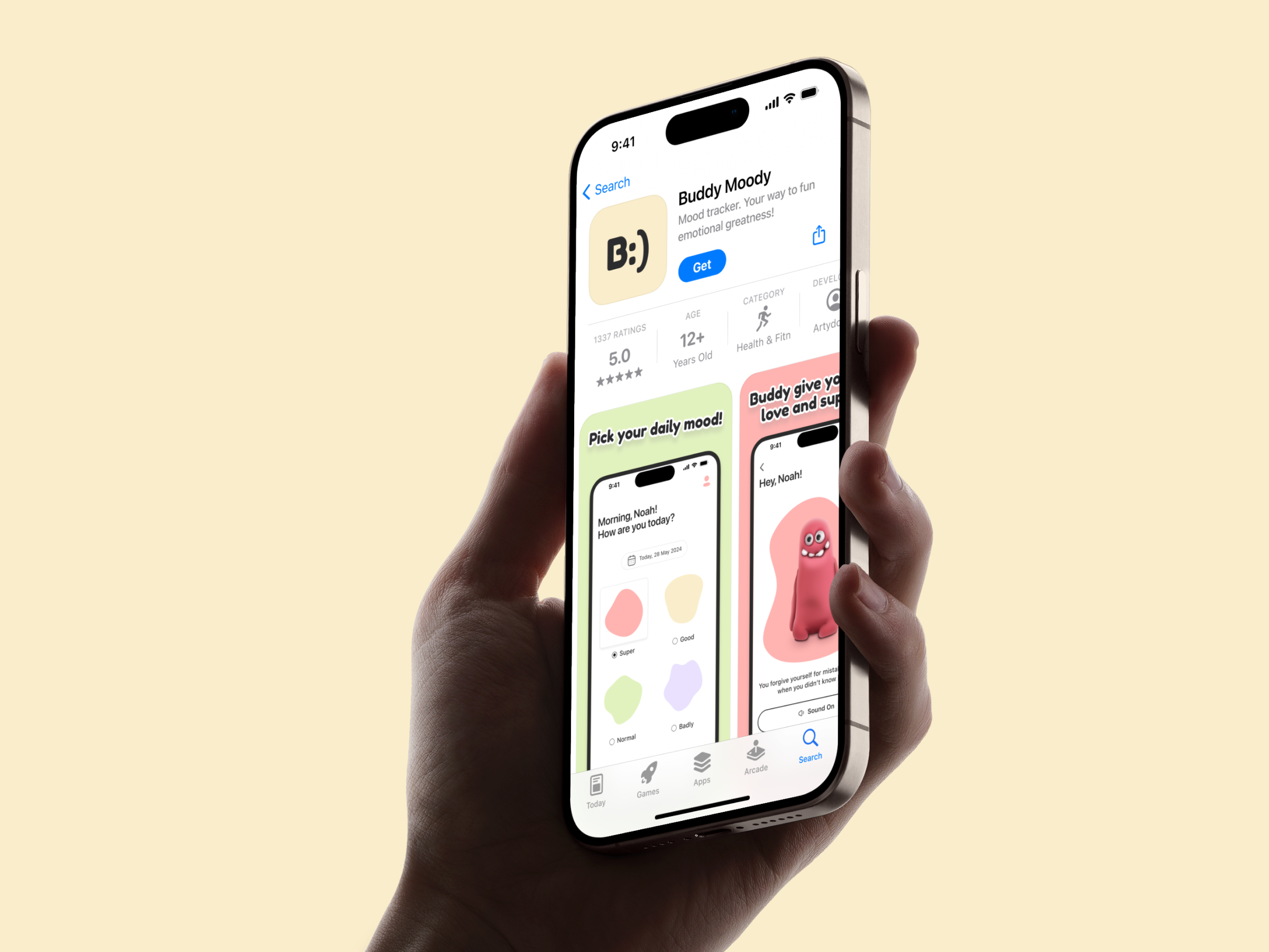 Example of 10 App Store Screens With Custom Design 