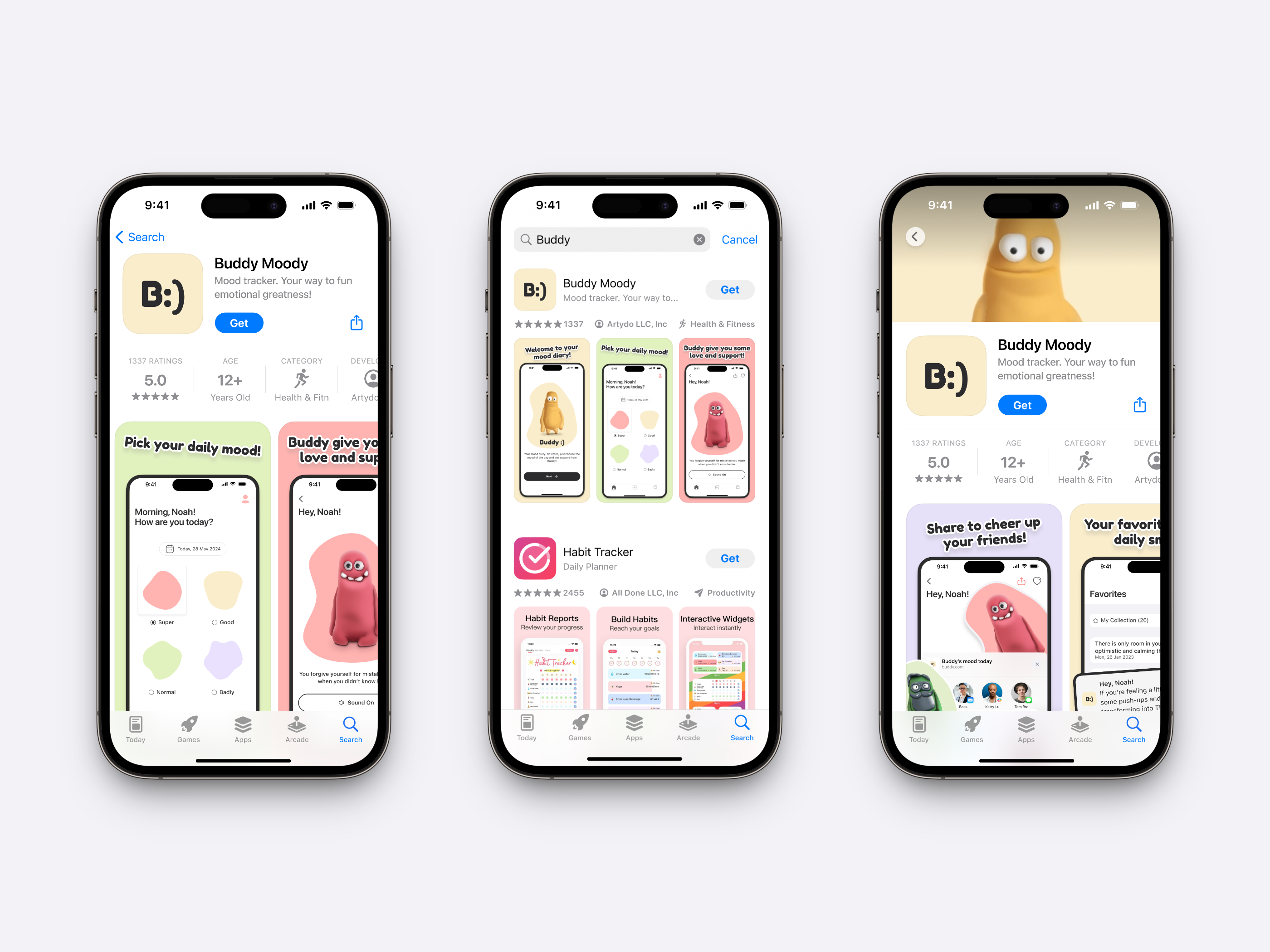 Example of 10 App Store Screens With Custom Design 