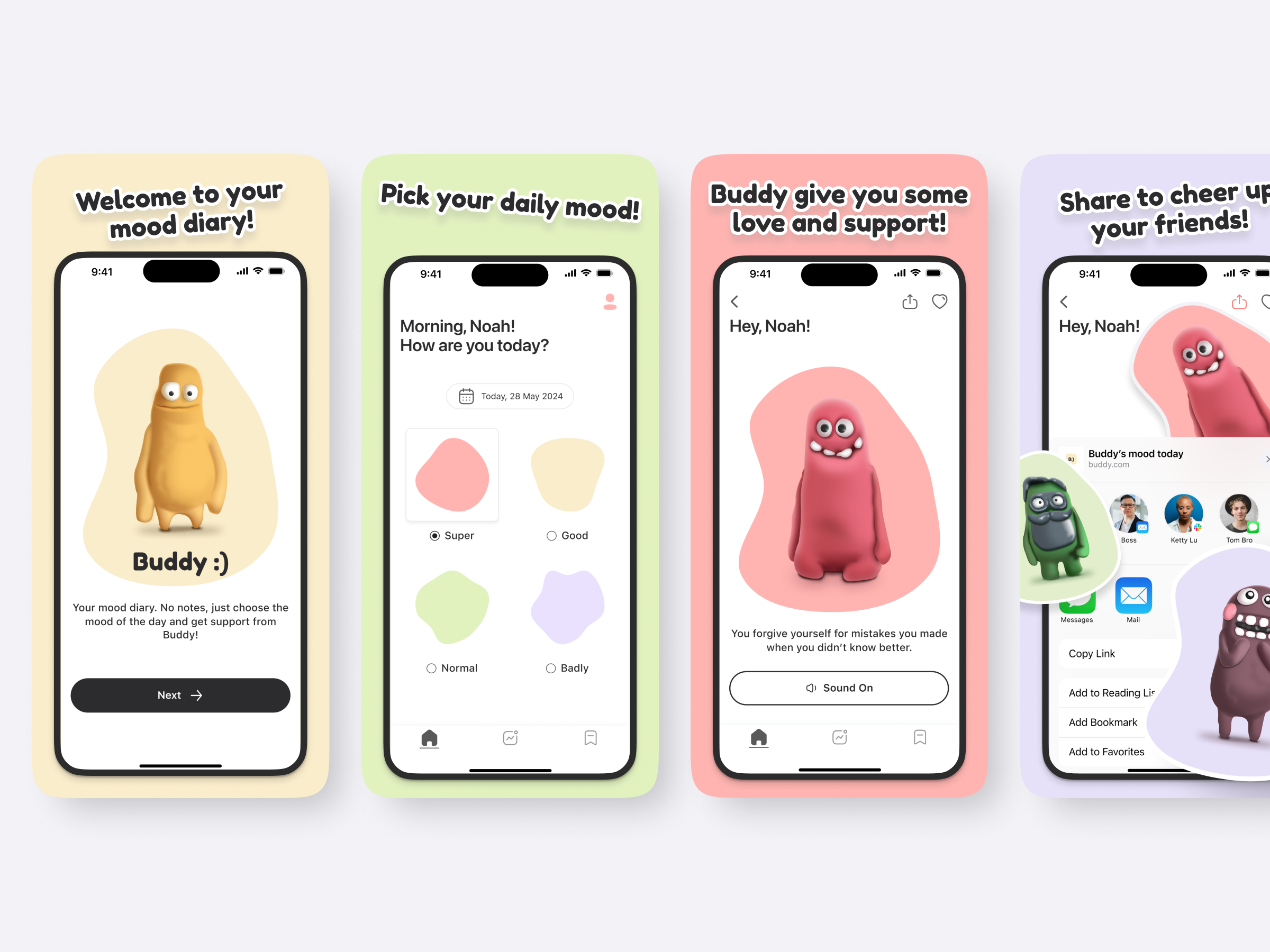 Example of 10 App Store Screens With Custom Design 