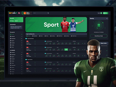 Game-Changing Casino Design: Where Style Meets Profitability bet casino design figma design football matches gambling game design green green design lime agency sports betting ui uiux