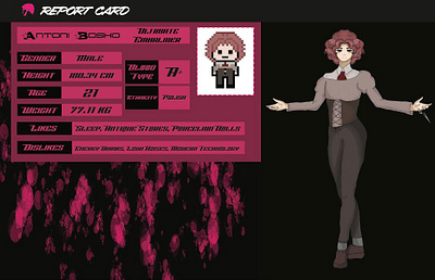 Antoni Info Card character design design graphic design illustration