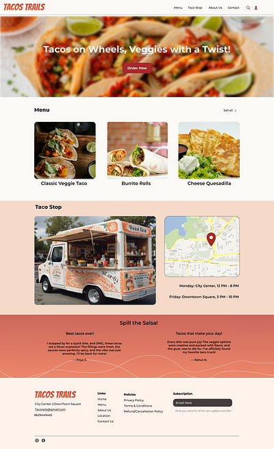 Taco Website tacowebsite ui uidesign webiste