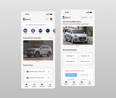 Home Page for Car Selling App carsellingapp designthinking figma homepage