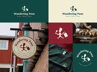 Logo Design Concept - Wandering Pour branding logo logodesign