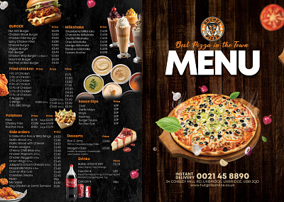 Menu Card Design branding graphic design logo