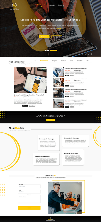 NuesHub design ui ux web