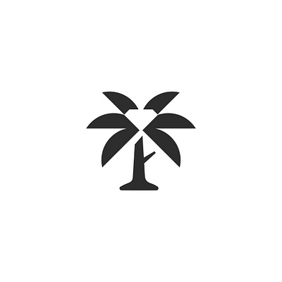 Palm Tree & Diamond branding creative design free graphic design icon illustration logo minimal minimalist negative space