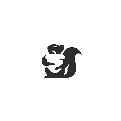 Squirrel & Nut branding creative design graphic design icon illustration logo minimal minimalist ui