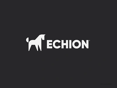 ECHION: Logo Design branding cybersecurity graphic design horse illustration logo logo design logotype modernism naming