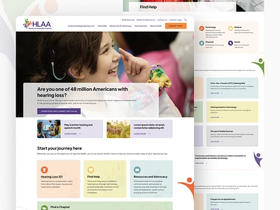 Nonprofit Website Design - Hearing Loss Association of America accessibility design charity digital advocacy education and advocacy hearing health inclusive design non profit nonprofit nonprofit website nonprofit website design responsive design scalable design user experience (ux) user interface (ui) web design website redesign