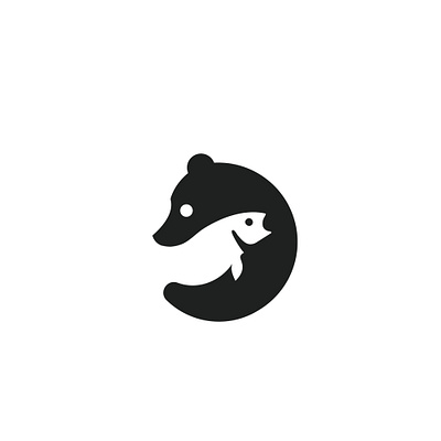 Bear Fish branding creative design graphic design icon illustration logo minimal minimalist ui